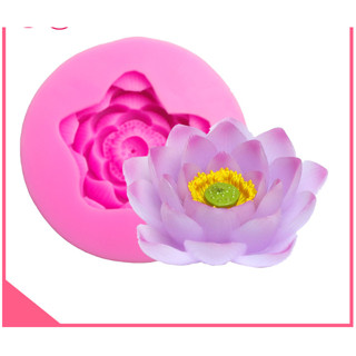 矽膠模具 - 盛開的泰國蓮花 - 10 釐米 - Pistil - 填充果凍 - 製作蠟燭 - 製作巧克力