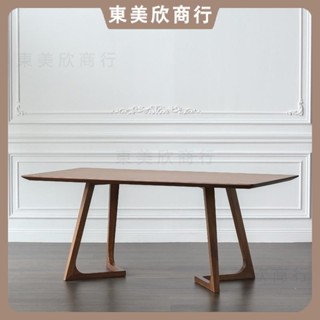 北歐 實木 長餐桌 家用多人 吃飯桌 簡約 洽談桌 咖啡桌 休閒原木 書桌 辦公桌