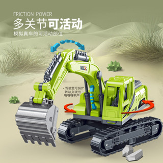 兒童玩具車 工程車 小號 履帶挖掘機 男孩玩具 滑行 模擬挖土機