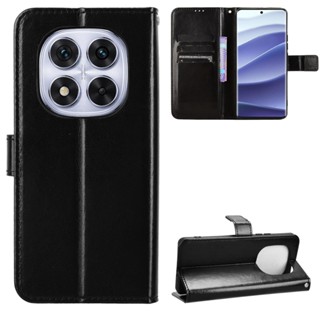 時尚 瘋馬紋 紅米 Redmi Note 14 Pro Plus 5G 錢包款手機殼 Note14 5G 掀蓋保護殼 翻