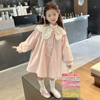 悅悅家新品發佈 女童外套春秋款韓版兒童風衣洋氣森系女長款寬鬆公主秋裝新款