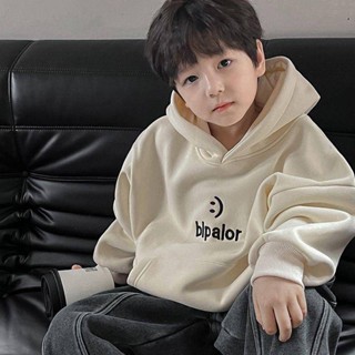 Smile Kids 兒童衛衣 臺灣出貨 春秋心款連帽2024兒童冬季衛衣新款韓版印花洋氣字母男童上衣帥氣