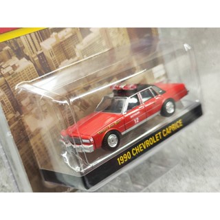 M2機器1/64警車系列福特道奇雪佛蘭合金車模型鐵底膠胎汽車模型