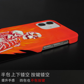 炫酷 暗黑 火焰骷髏 個性 手機殼 適用iPhone 11PROMAX 12 XR 14PRO 16PRO 8PLUS