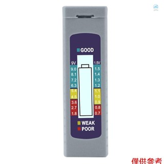 Crtw 便攜式通用數字電池測試儀 Checker 電池容量檢查器,適用於 AA AAA 9V 6F22 1.5V 鈕扣