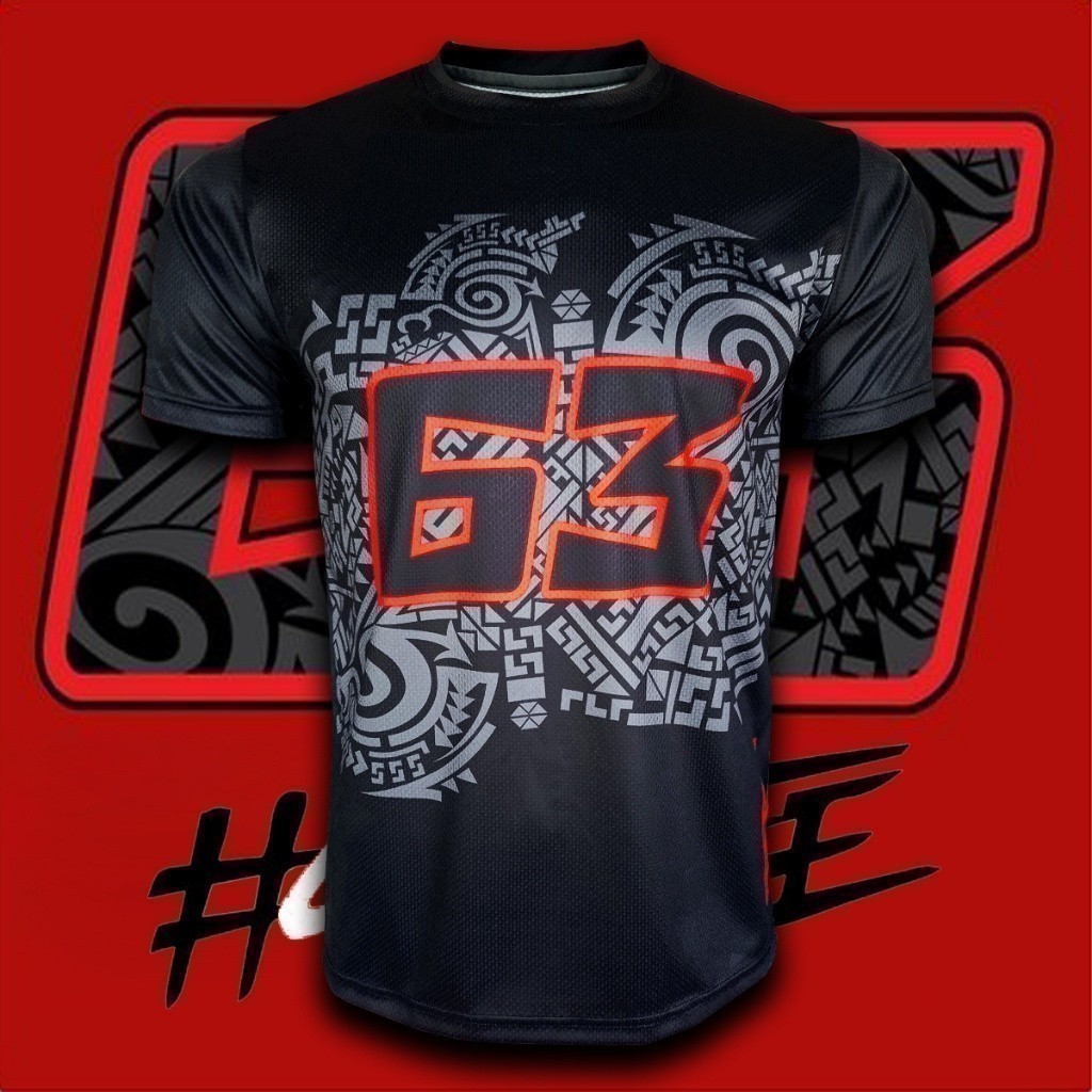 2025 Motogp 時尚 Francesco Bagnaia 襯衫 / Jersey 超細纖維套裝 / Jersey