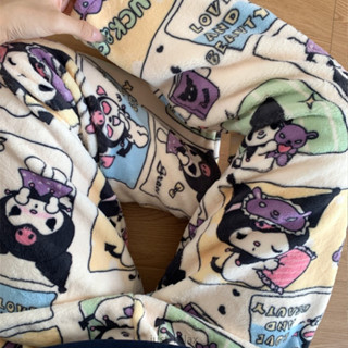 現貨 庫洛米 睡褲 居家褲 冬天睡褲 法蘭絨睡褲 長睡褲 大尺碼睡褲 家居褲 女睡褲 保暖睡褲 庫洛米睡衣 酷洛米睡衣