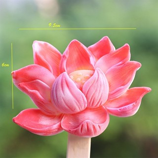 矽膠模具 - 蓮花壓面 - 蓮花壓制 9.5 釐米 - 填充果凍 - 製作蠟燭 - 製作巧克力