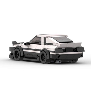 國產智力MOC積木國產套裝豐田AE86 GT賽車汽車模型拼裝小顆粒男孩