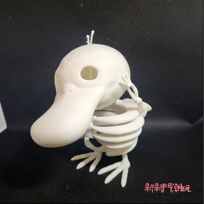 【骨架可達鴨】新品💕超可愛 搞笑惡搞 可達鴨公仔 桌面擺件 可達鴨骨架模型 送男女生 好朋友 生日禮物