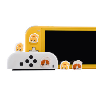 Arm創念任天堂switch趴趴貓狗搖杆套矽膠lite手柄帽 Oled按鍵帽配