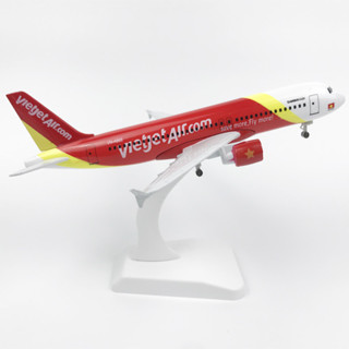 現貨速發20CM合金飛機模型 320越南航空 Vietjet 合金飛機模型 飛機模型