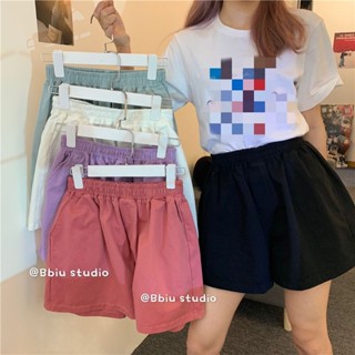 一家有趣的店☜473#2025新款學生休閒褲夏寬鬆運動褲女ins潮短褲女高腰闊腿褲💋
