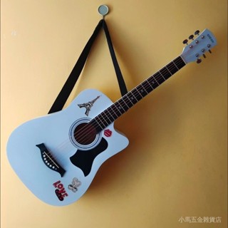 🔥限時下殺🔥民謠吉他38寸單闆40麵單初學者男女學生入門正品吉它練習琴41寸