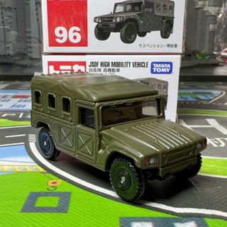 日本TOMY多美卡合金汽車模型96號自衛隊越野機動車男孩玩具口袋車絕版車模