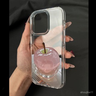 水晶蘋果相容iPhone手機殻適用iPhone 16 Pro Max/15/14 Pro Max/13 Pro Max/