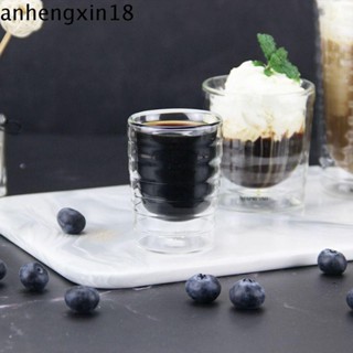 ANHENGXIN咖啡杯,透明的85/150/350毫升咖啡玻璃杯,雙層壁耐熱酒杯飲料