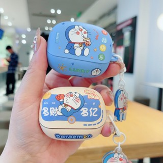 哆啦夢 XIAOMI 適用於小米 Buds5 Pro 手機殼可愛哆啦A夢蠟筆小新小米 Buds5 矽膠軟殼卡通鑰匙扣掛件