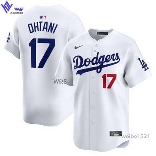 W&S 【熱賣】24新賽季 美職聯 道奇 隊 洛杉磯橄欖球服Dodgers17號Shohei Ohtani 棒球服