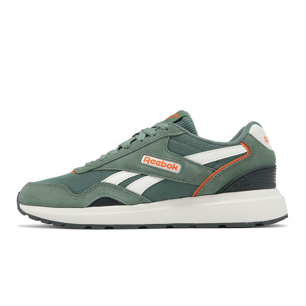Reebok 休閒鞋 GL1100 男鞋 穿搭 復古 百搭 低筒 綠 麂皮 皮革 [ACS] 100201235