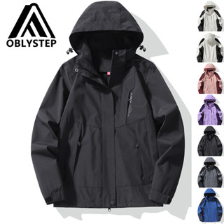 【OBL戶外品牌】臺出貨 男女款連帽風衣 三防衝鋒衣 防風防水衝鋒衣 男女機能外套 韓版運動服 大碼外套 輕薄登山衝鋒衣