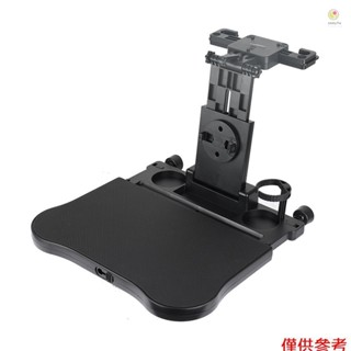 Casytw 可調節汽車座椅旅行桌多功能可折疊汽車後座食物託盤,帶手機支架的汽車桌,適合工作、寫作、吃黑色