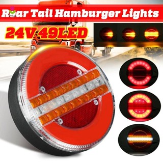 24v 49 LED 動態 LED 拖車卡車尾燈剎車燈 DRL 流量轉向訊號燈頻閃燈適用於車船大篷車