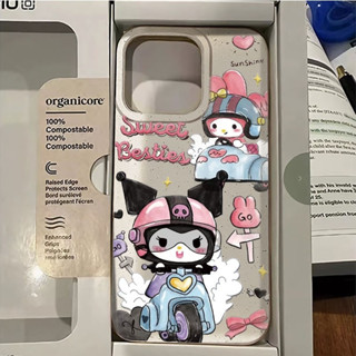 趣味 卡通 騎小車 少女心 手機殼 適用iPhone 13promax/XS/11promax/7plus/XR/8pl