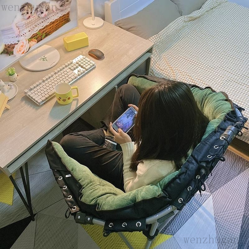 ✨限時下殺✨電腦椅 學生宿捨椅 電競椅 不佔空間可折疊女生臥室傢用舒適懶人椅 旋轉椅  會議椅  椅子
