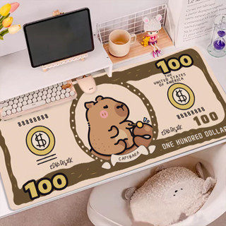 mouse pad 滑鼠墊 table mat 桌墊 辦公桌墊水豚滑鼠墊超大電腦鍵盤墊宿舍學習桌墊卡皮巴拉可愛卡通04