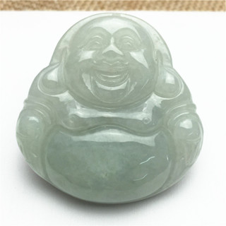 宏雲Hongyun-jf-(1pcs)- 緬甸翡翠a貨玉石彌勒佛大肚大號佛公掛件吊墜工藝品廠家