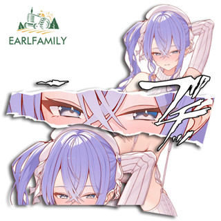 Earlfamily 13cm Hololive Suisei 汽車貼紙卡通可愛個性防水貼花適用於空調摩托車筆記本電腦滑