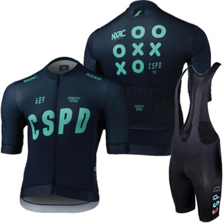 Big SALE 男士騎行套裝專業襯衫 CSPD 圍兜 Tricuta 球衣完整 Mtb 男士褲子凝膠衣服夾克球衣自行車