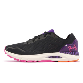 Under Armour UA 慢跑鞋 HOVR Sonic 6 黑 紫 桃紅 女鞋 [ACS] 3026128002