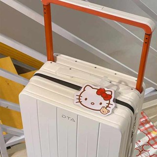 魔鬼氈束帶 行李箱束帶 旅行箱束帶 hellokitty行李箱掛牌防丟標識牌可愛卡通飛機託運吊牌姓名牌旅行