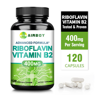 Airboy維生素 B2 核黃素400毫克補充劑🥠，60/120粒膠囊