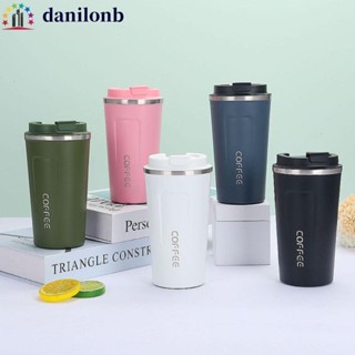 DANILO旅行保溫杯,飲水壺不銹鋼咖啡保溫瓶,380/510毫升便攜的保冷保熱咖啡保溫杯