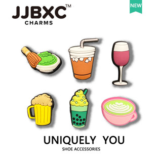 JJBXC 洞洞鞋 鞋釦 鞋花 鞋配飾 夏日甜品冰淇淋 綠茶 DIY時尚鞋附件 適用於cross鞋