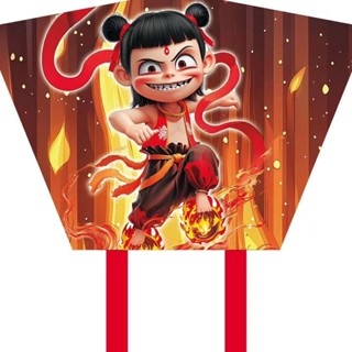 [30天熱銷4860件]新款哪吒口袋風箏軟體風箏兒童好收納方便攜帶網紅手持卡通微風飛 P4O9