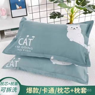 高品質💖枕頭套裝學生枕頭單人學生宿捨女男生護頸軟枕芯一衹裝可拆洗特價 5NR8