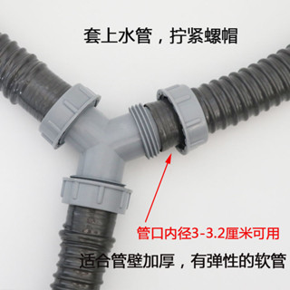 ≈三通延長管≈現貨 接頭 三通 Y型 通用洗衣機水槽洗臉麵盆排水管 下水管 道出水管 二閤一