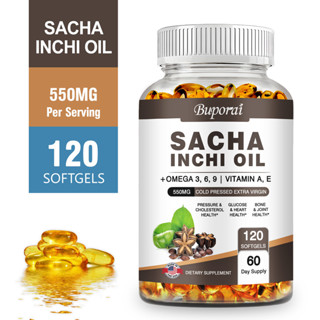 Buporai 印加果油，含 Omega 3、6、9，冷壓特級初榨，美國代購 60/120 粒膠囊