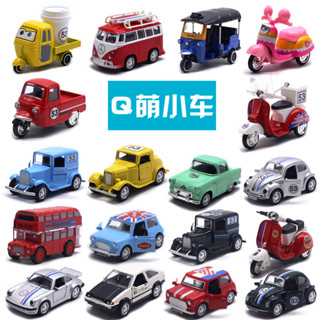 [臺灣現貨]閤金迴力摩託車 泰國三輪車小綿羊摩託外賣計程車模型 玩具