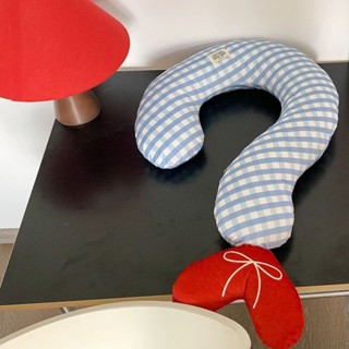 【小伊精選】ins網紅問號頸枕午睡枕旅行U型枕夏季沙發靠墊臥室抱枕氛圍感擺件