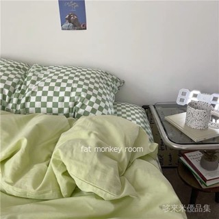 🔥臺灣出貨🔥【2352人好評】ins格子奶牛枕套枕頭枕頭套單人可愛學生宿捨成人枕芯一衹對裝
