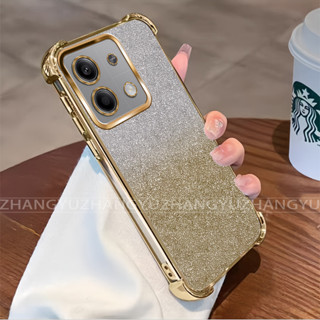 【防震】Redmi Note 13 pro 4g 5g 13 pro plus 手機殼 2025 閃光紙透明新款軟殼 S