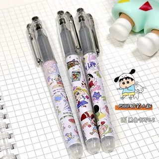 文具用品 文具組 文具小物 文具 質感文具 日本pilot百樂中性筆l蠟筆小新凱蒂貓P500卡通DIY系列學生用大容量0