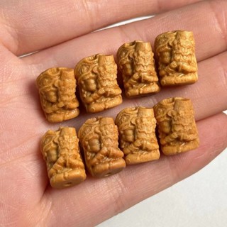 檀木雕刻扎基拉姆小號DIY文玩佛珠飾品配飾手機鏈手鍊吊墜包掛項