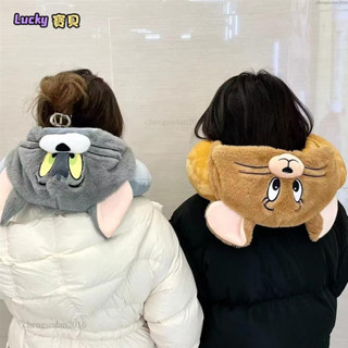lucky✨可愛卡通貓咪老鼠U型枕頭連帽u枕護頸枕旅行便攜坐車學生午睡靠枕 耶誕節 學生送禮 辦公