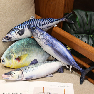 模擬魚海洋魚類毛絨玩具搞怪擺爛鹹魚玩偶布娃娃睡覺抱枕創意禮物rr09 HEK9